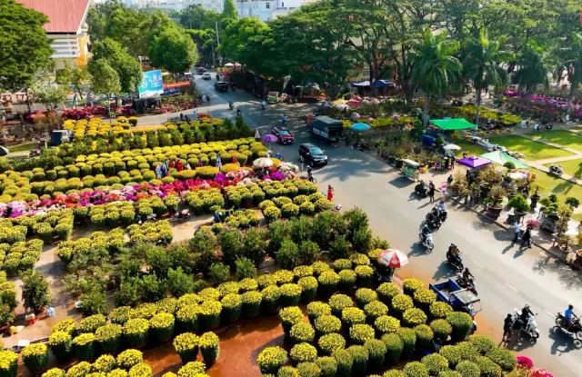 Chợ hoa Tết