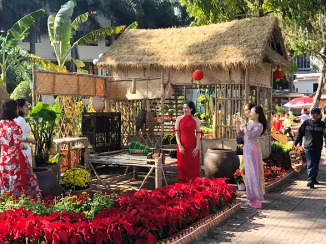 Chợ hoa Tết