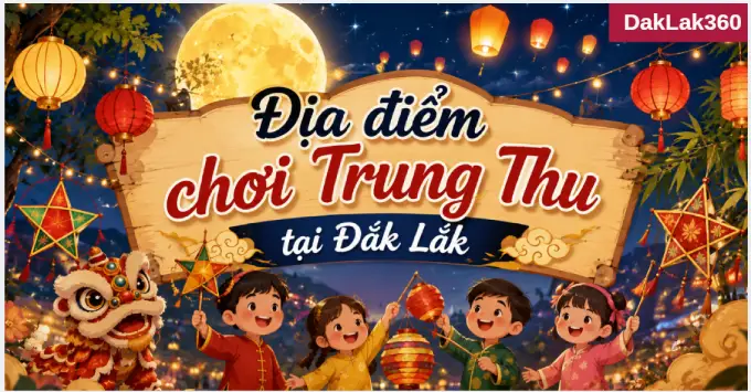 Top 5+ địa điểm chơi Trung Thu 2026 tại Đắk Lắk hấp dẫn